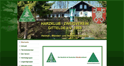 Desktop Screenshot of harzklub-gittelde.org